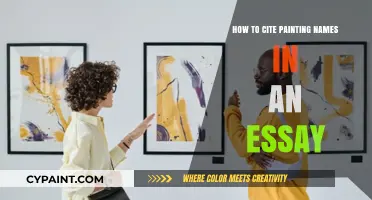 Mastering Art Citations: Properly Citing Painting Names in Academic Essays