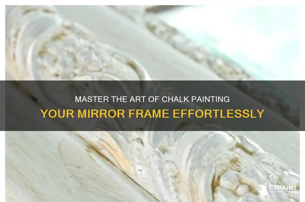 how to ckalh paint a mirror frame
