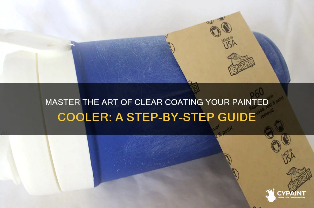 how to cleat coat a painted cooler