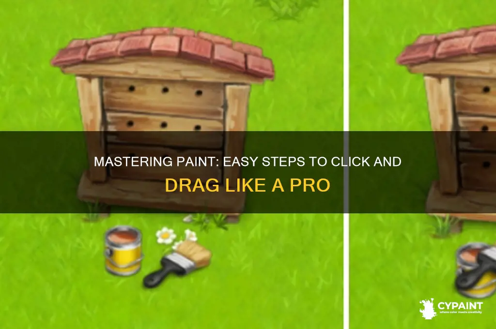 how to click and drag in paint