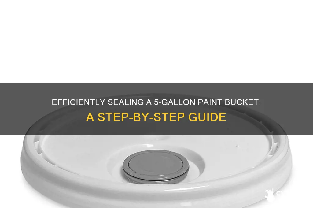 how to close a 5 gal paint buvket