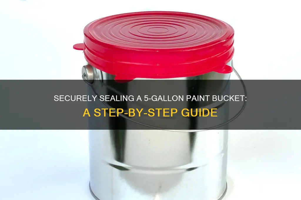 how to close a 5 gallon paint bucket
