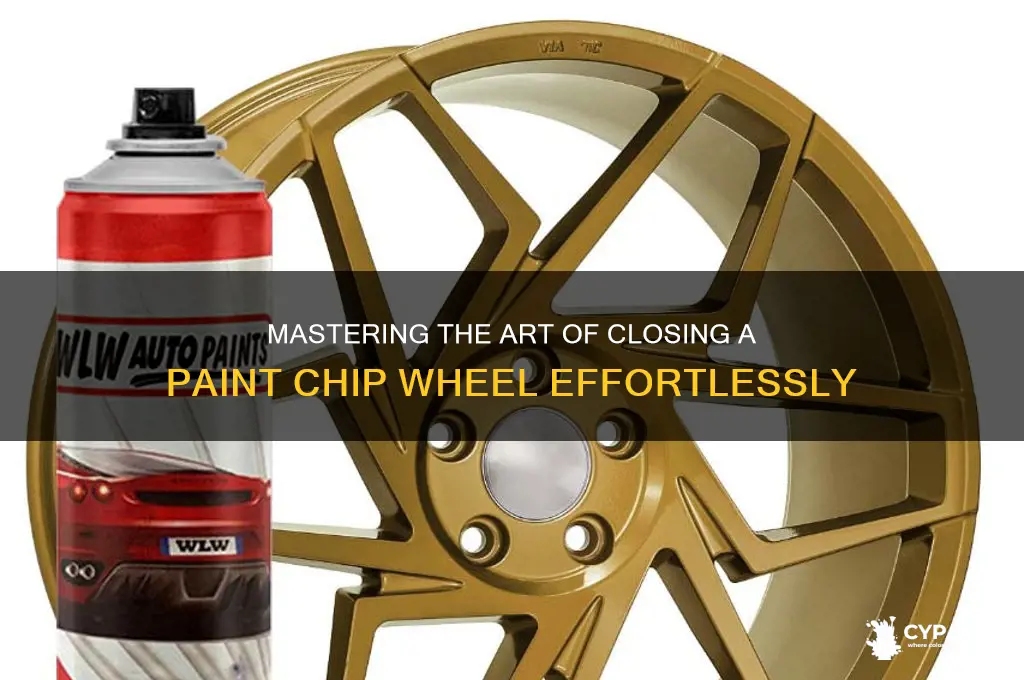how to close a paint chip wheel