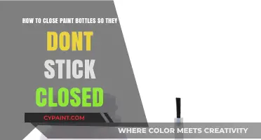 Prevent Paint Bottle Sticking: Easy Tips for Secure Closure