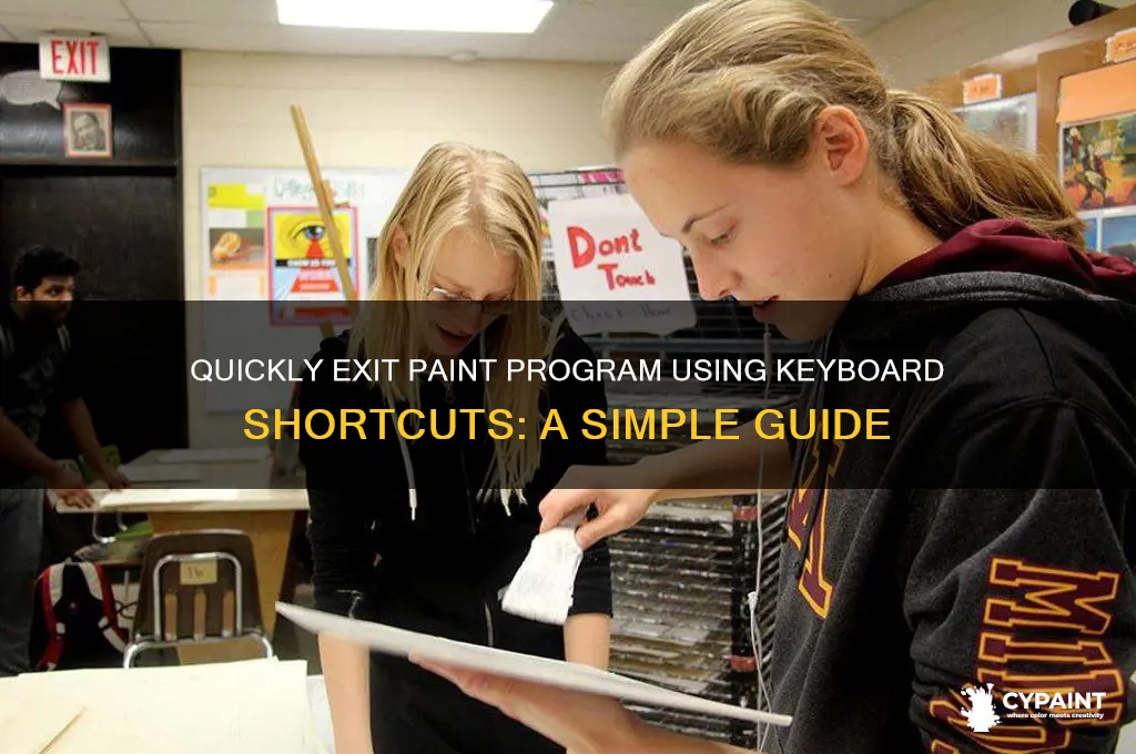 how to close paint program with keyboard