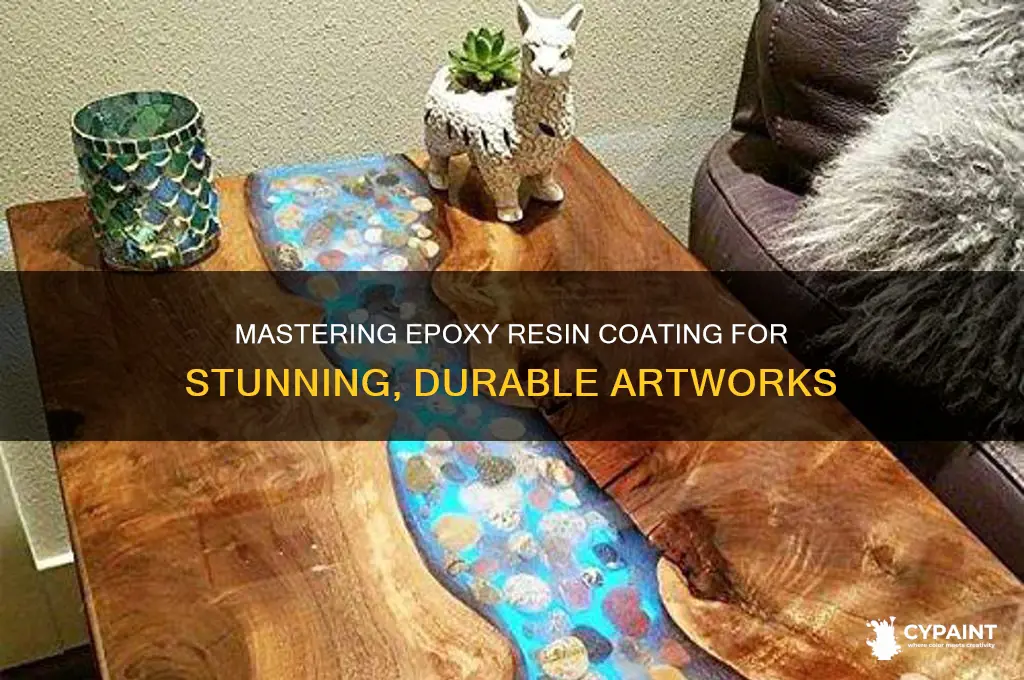 how to coat a painting with epoxy resin