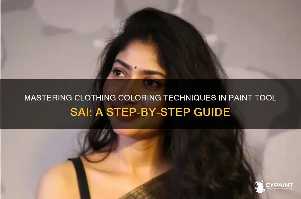 how to colour clothes paint tool sai