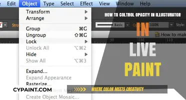 Mastering Opacity Techniques in Illustrator's Live Paint