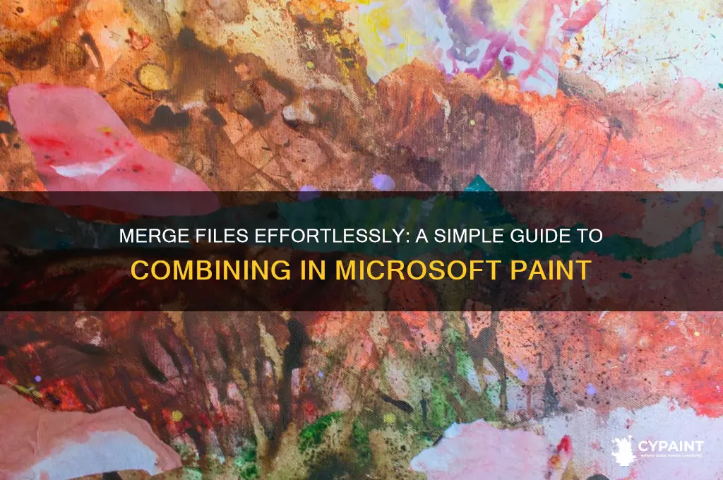 how to combine files in microsfot paint