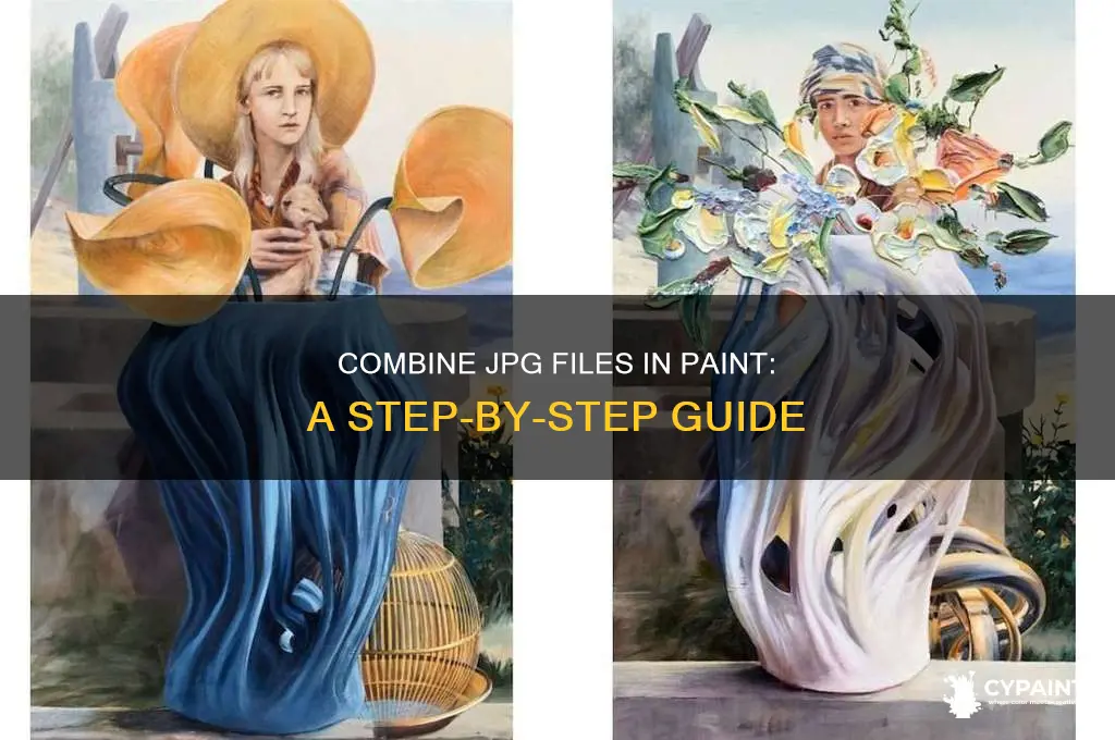 how to combine jpg files in paint
