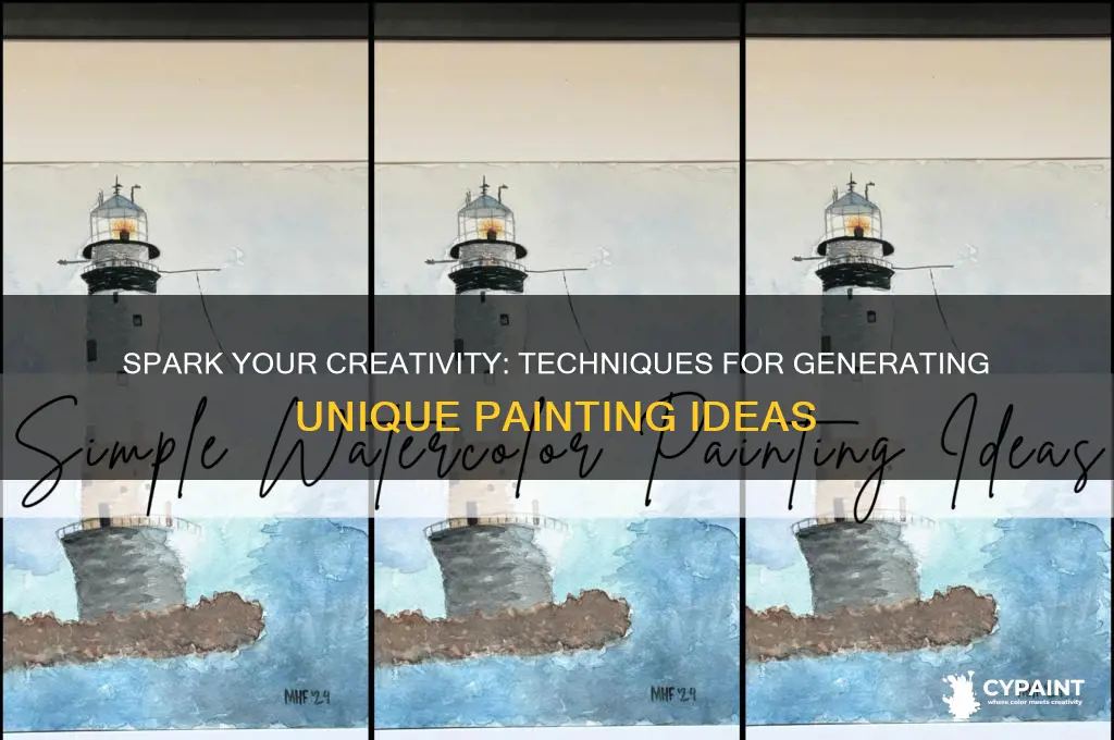 how to come up with a painting idea