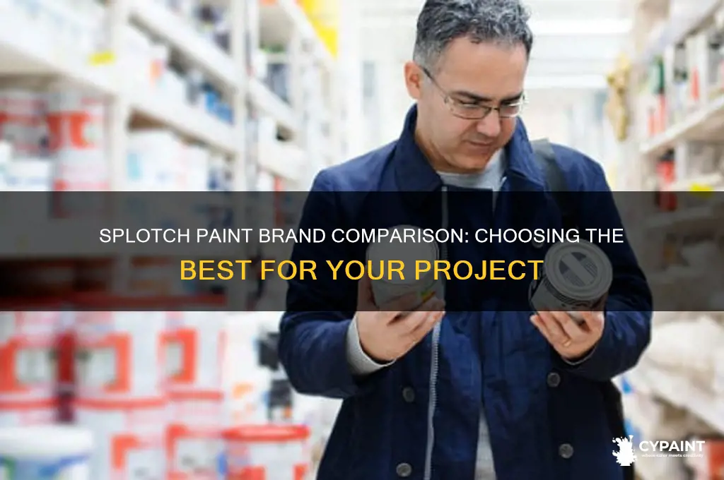 how to compare paint brands from splotch