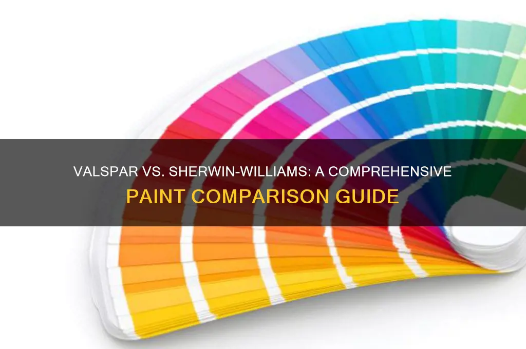 how to compare valspar to sherwin williams paint