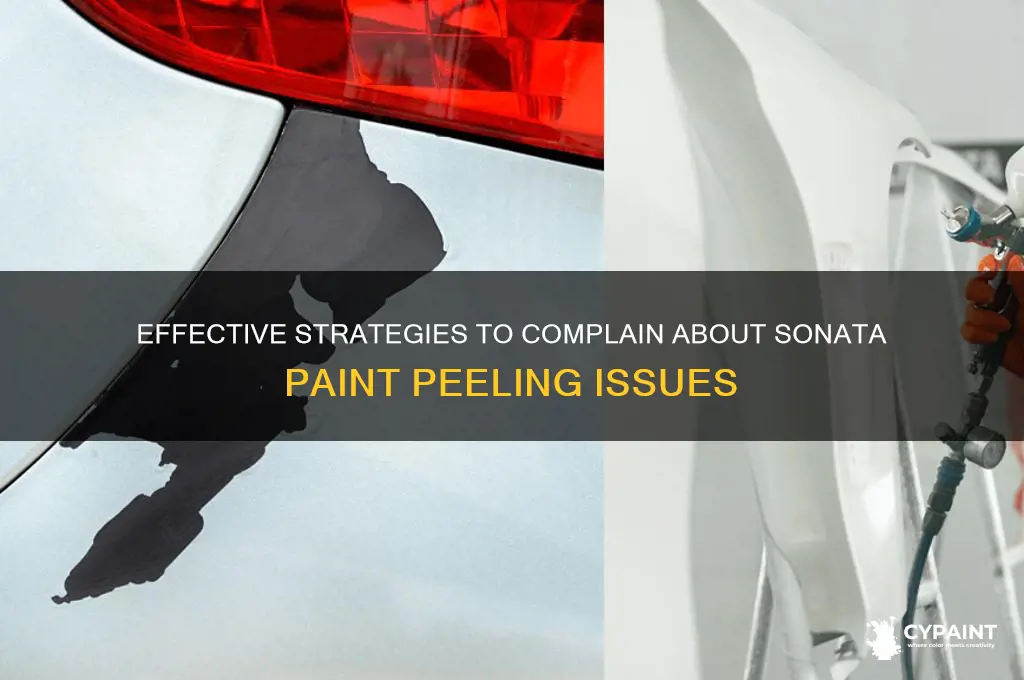 how to complain about sonata paint peeling