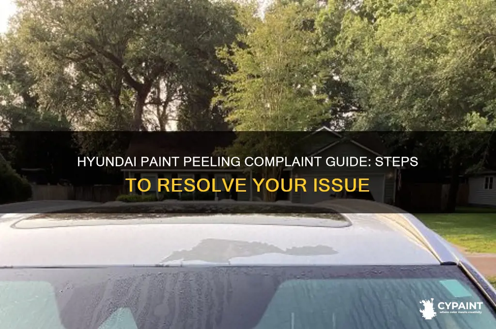 how to complain to hyundai about paint peeling