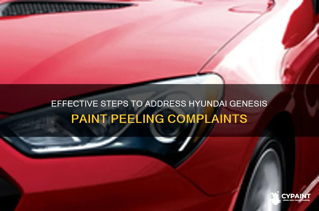 how to complain to hyundai genesis paint peeling