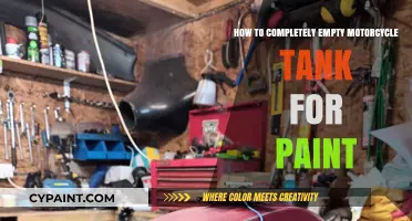 Complete Guide to Safely Emptying Your Motorcycle Tank for Painting