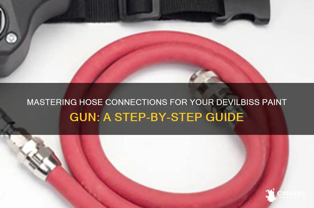 how to connect hoses for devilbiss paint gun