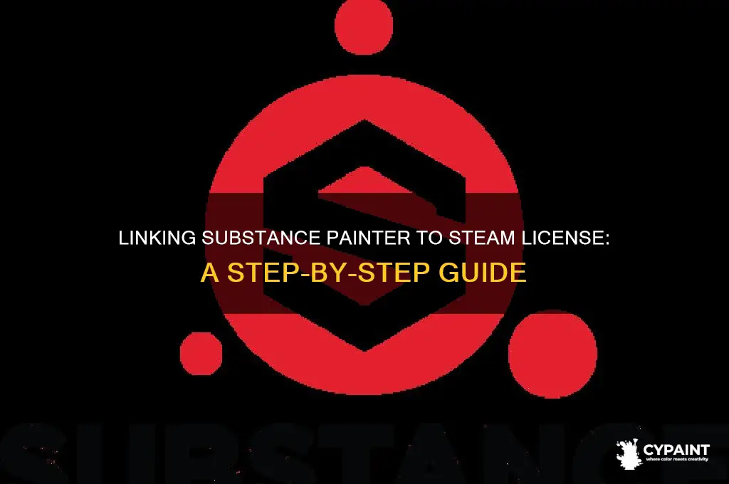how to connect substance painter from allgorithmic to steam license
