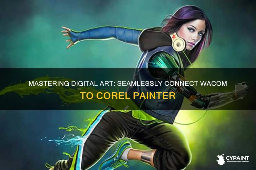 how to connect wacom to corel painter