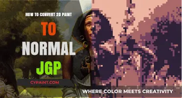 Transform 2D Paint Art into Standard JPEG Format Easily