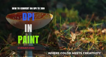 Convert 96 DPI to 300 DPI in Paint: Easy Steps