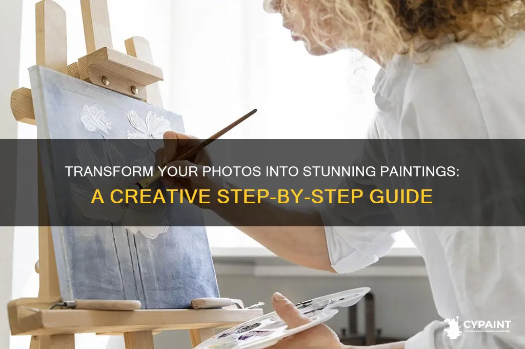 how to convert a photo into a painting