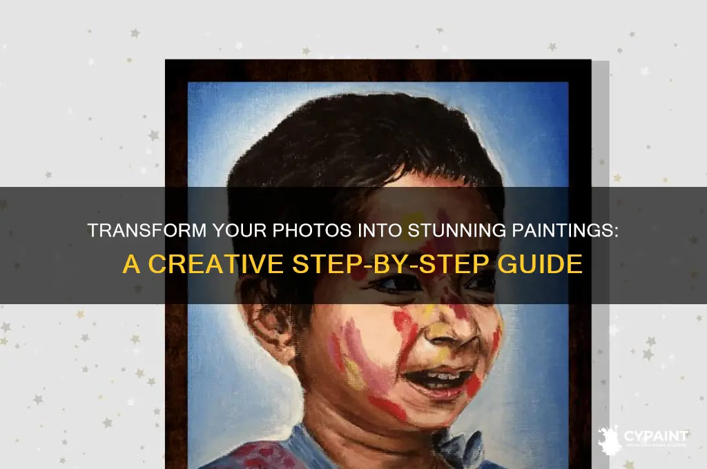 how to convert a photo into painting