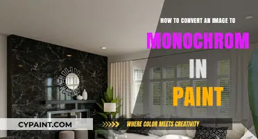 Transforming Images: Paint's Monochrome Magic