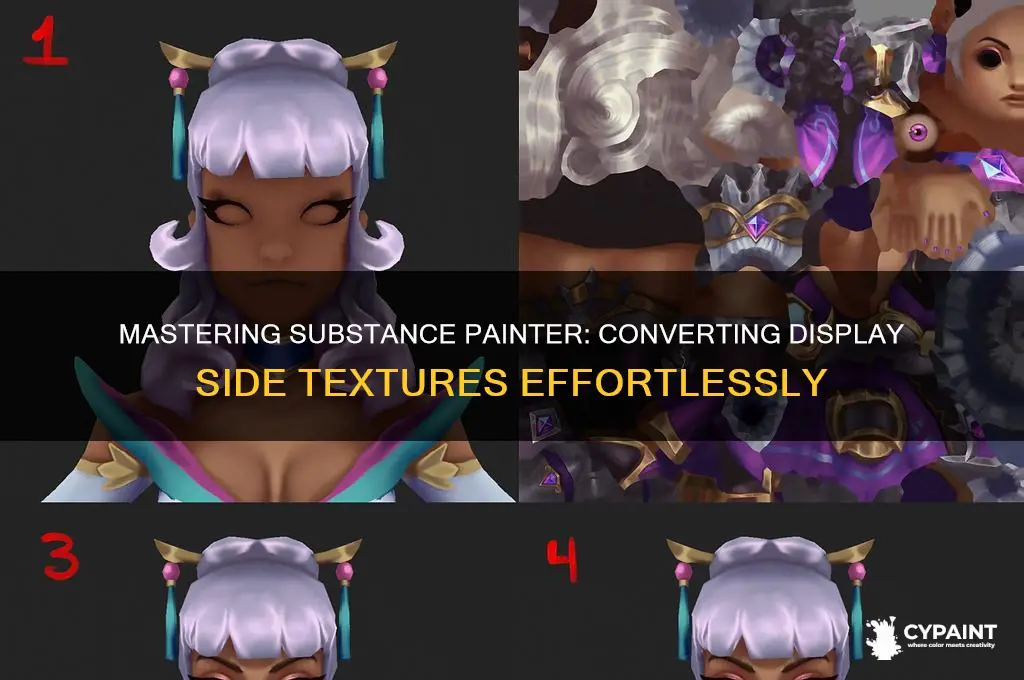 how to convert display side substance painter