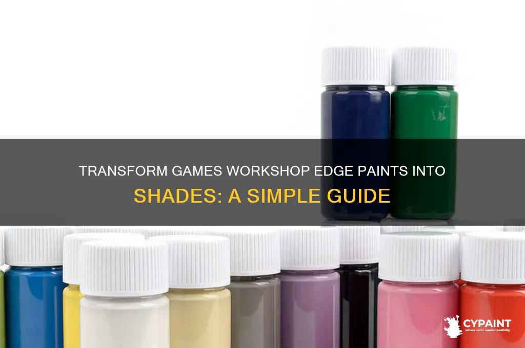 how to convert games workshop edge paints into a shade