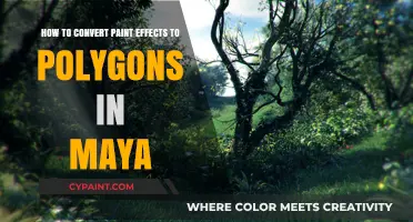 Maya Magic: Paint Effects to Polygons Conversion