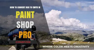 Convert RGB to CMYK in Paint Shop Pro: A Quick Guide
