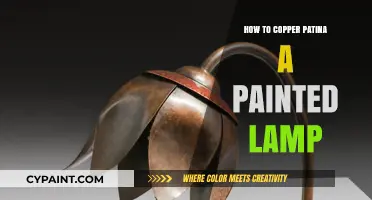 Transform Your Painted Lamp with a Stunning Copper Patina Finish