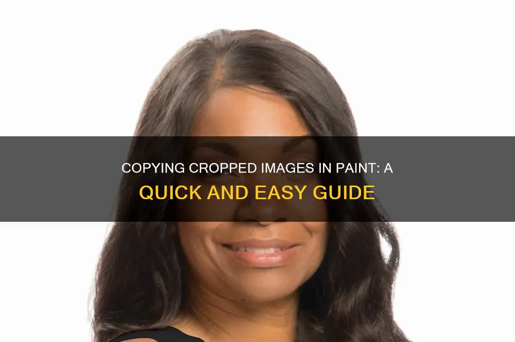 how to copy a cropped image in paint