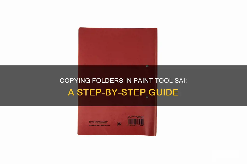 how to copy a folder in paint tool sai