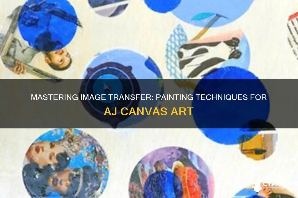 how to copy a image onto a painting on aj