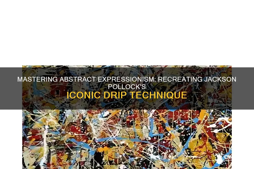 how to copy a jackson pollock painting