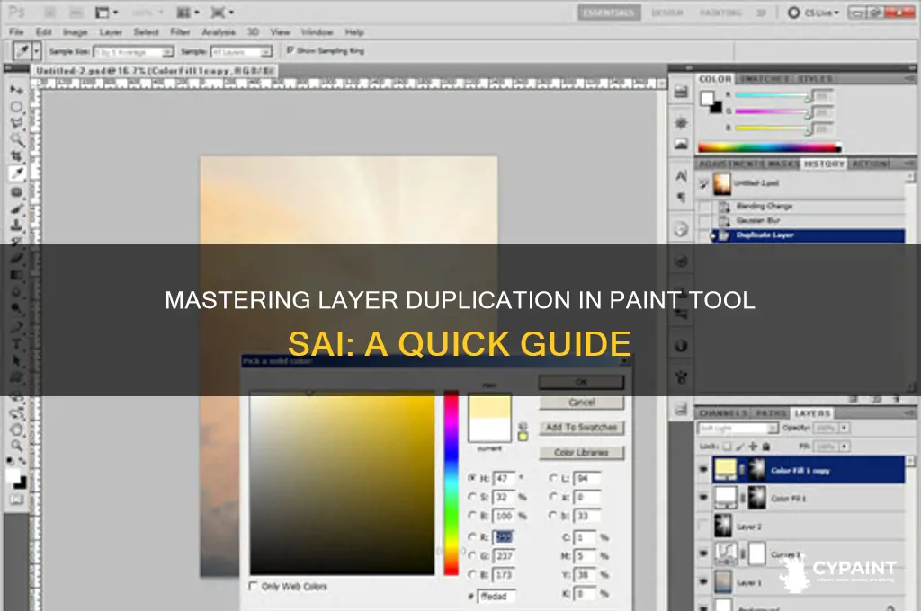 how to copy a layer paint tool sai
