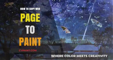 Copy Web Pages to Paint: A Simple Step-by-Step Guide
