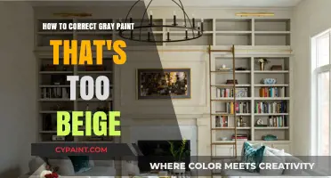 Correcting Gray Paint: Beige to Balanced