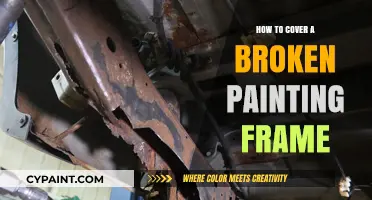 Creative Solutions: Repairing and Covering a Broken Painting Frame