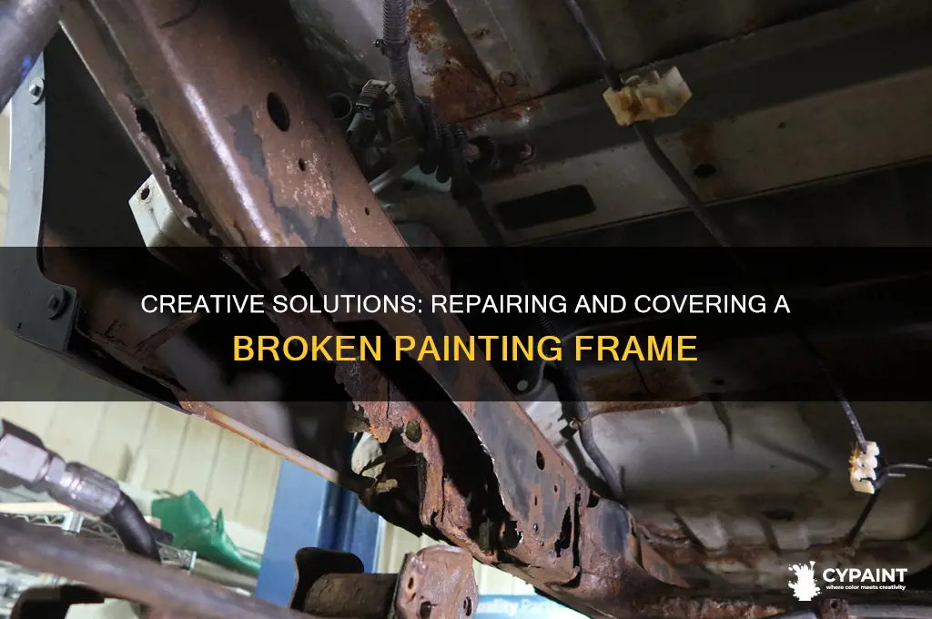 how to cover a broken painting frame