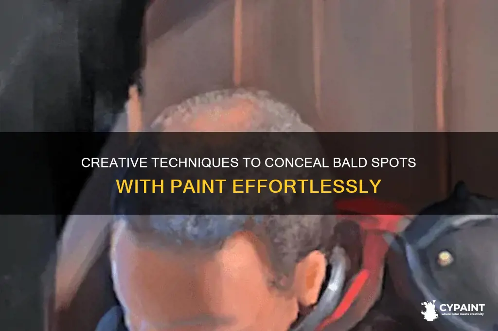 how to cover bald spots with paint