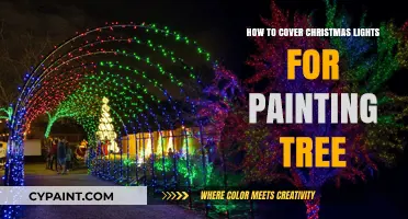 Easy DIY Tips for Covering Christmas Lights When Painting Trees