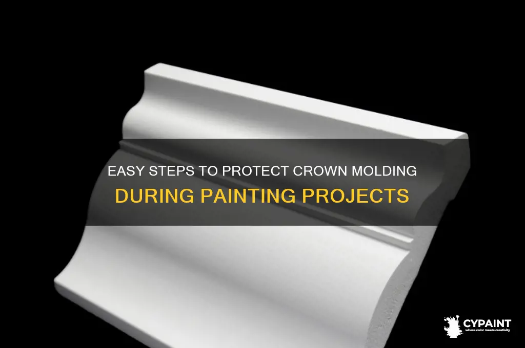 how to cover crown molding for paint