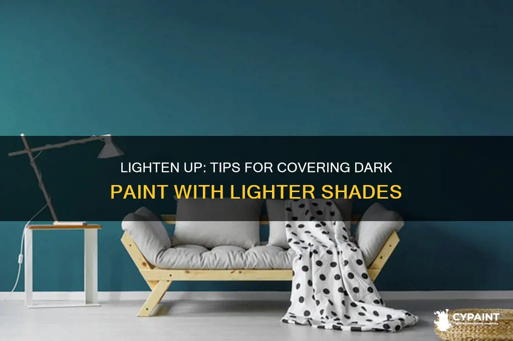 how to cover dark paint with light paint