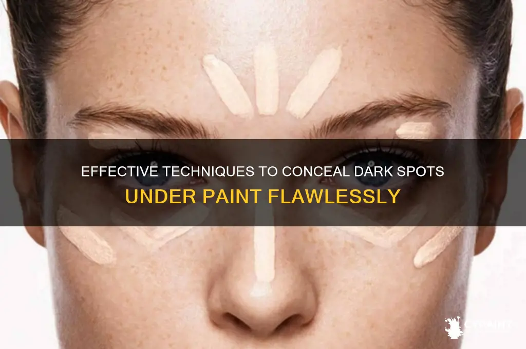 how to cover dark spot under paint