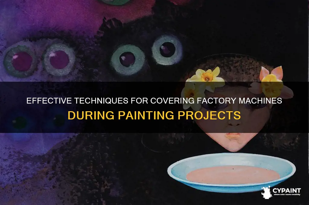 how to cover factory machines for painting