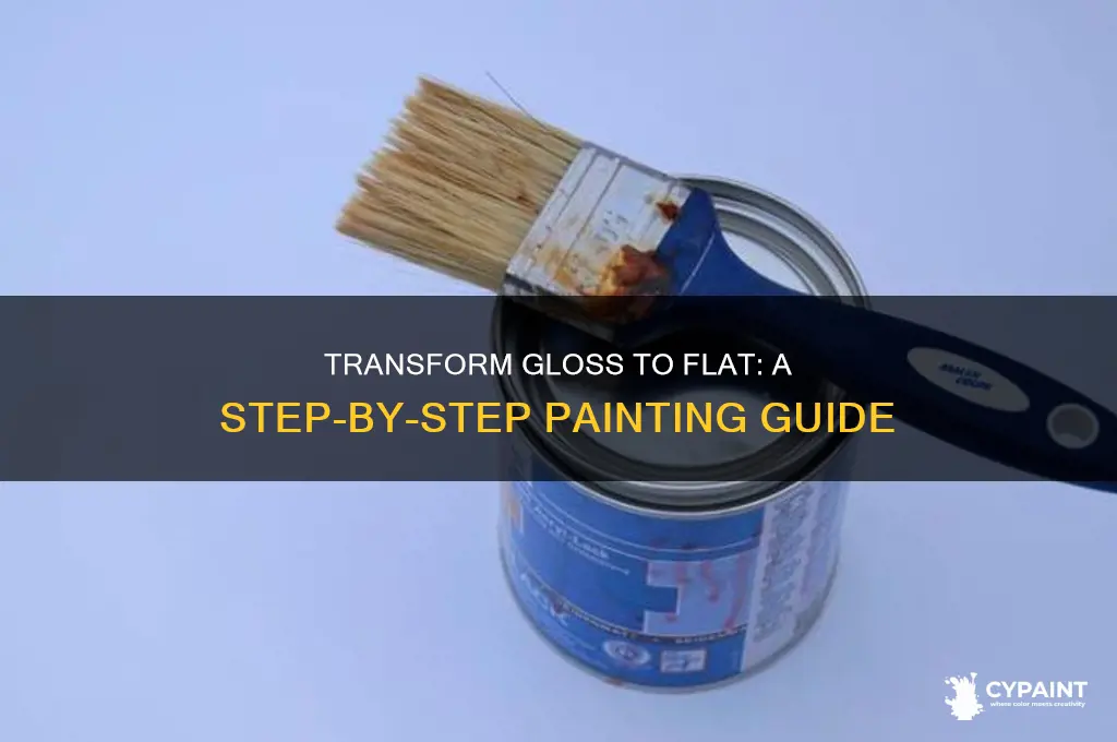 how to cover gloss paint with flat paint